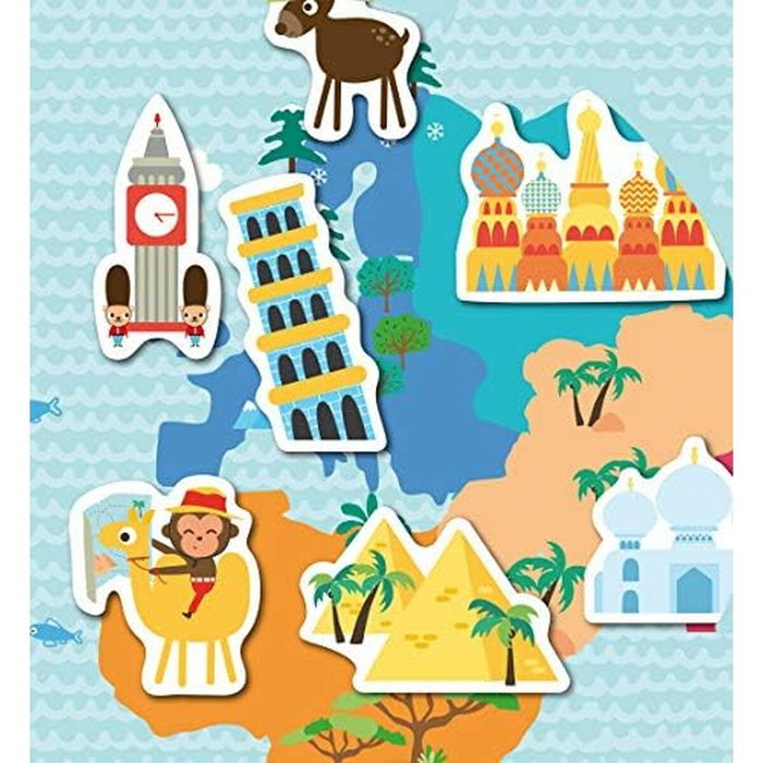 Apli Juego Magnético Mapamundi de 40 Piezas Apli Juego Magnético Mapamundi de 40 Piezas