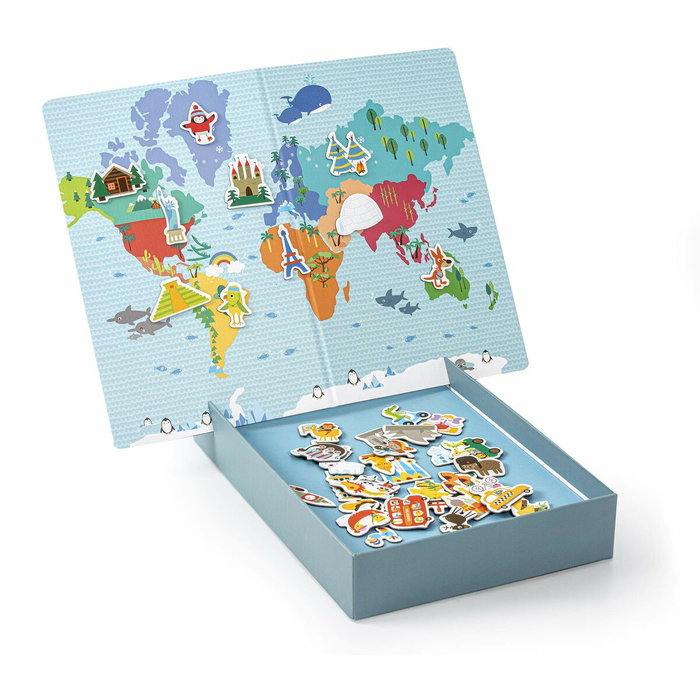Apli Juego Magnético Mapamundi de 40 Piezas Apli Juego Magnético Mapamundi de 40 Piezas
