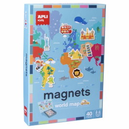 Apli Juego Magnético Mapamundi de 40 Piezas