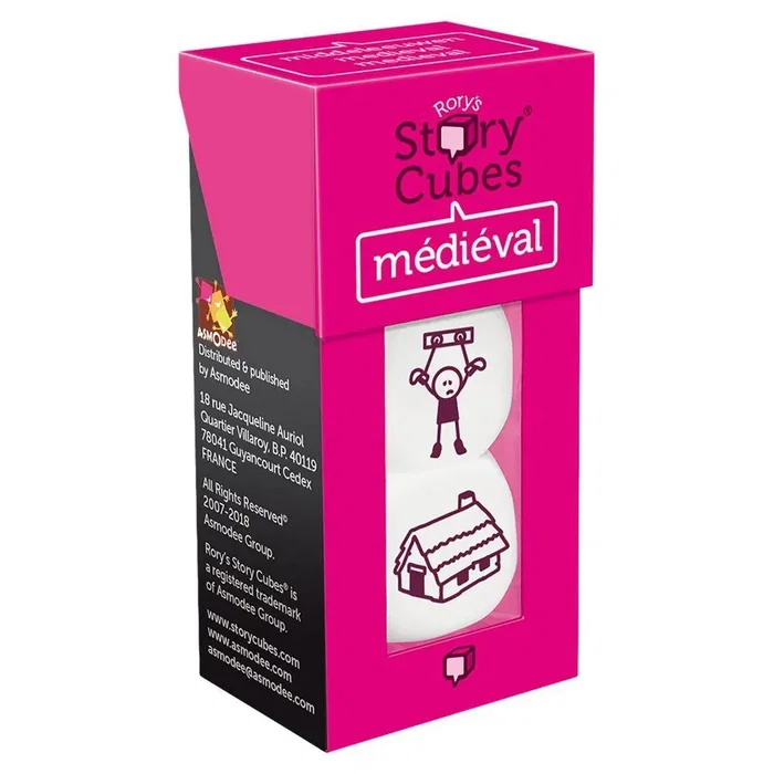 Rory's Story Cubes - Juego de Dados Narrativo Expansión Medieval, Multilingual, PEGI, 1-12 Jugadores, a Partir de 8 Años, Referencia ASMRSC19ML1
