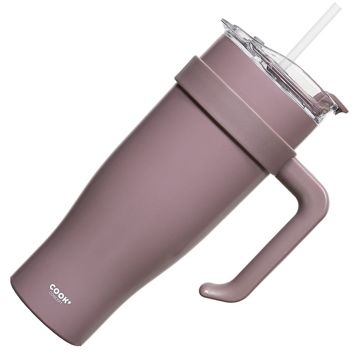 Cook Concept Mug Térmico Take Away 1.2 L Acero Inoxidable con Asa para Bebidas Frías y Calientes