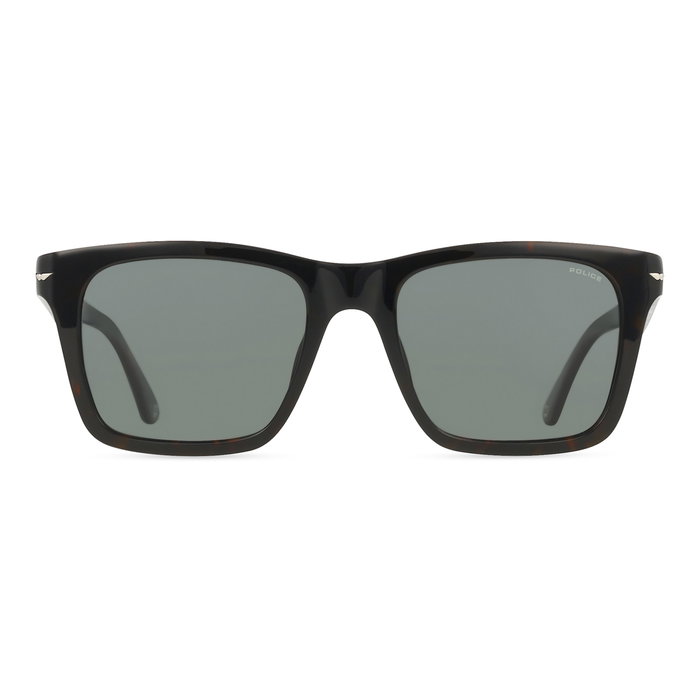 Police SPLN35-714P Gafas de sol con cristales grises y montura marrón