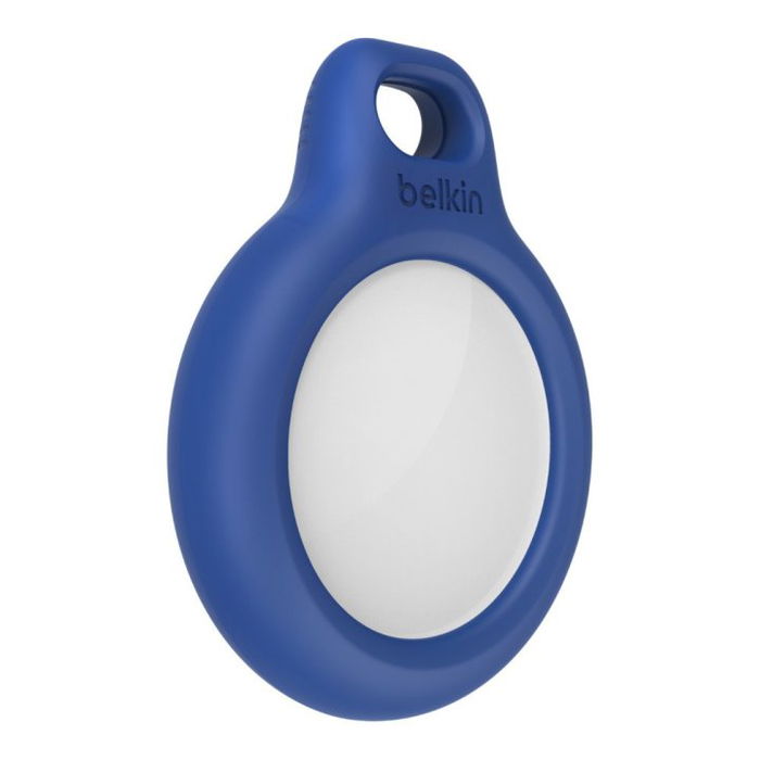 Belkin Llavero F8W973BTBLU Azul para Apple AirTag - Funda Protectora Respetuosa y Ligera con Llavero Metálico Integrado