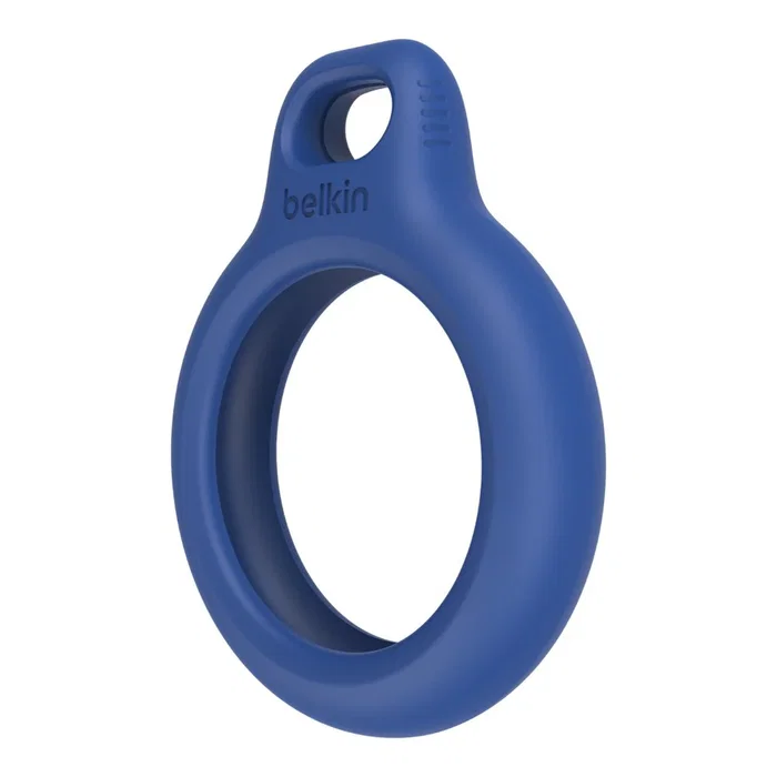 Belkin F8W973btBLU - Funda o carcasa con llavero resistente a rayones para Apple AirTag - Azul
