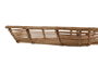 DKD Home Decor Bandeja Tropical Set de 3 Piezas Ratan y Metal Natural 32 x 6 x 44 cm