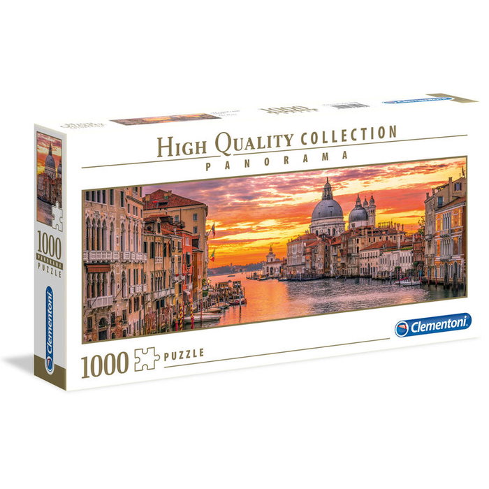 CLEMENTONI Puzzle Panorámico El Gran Canal de Venecia 1000 piezas CLEMENTONI Puzzle Panorámico El Gran Canal de Venecia 1000 piezas