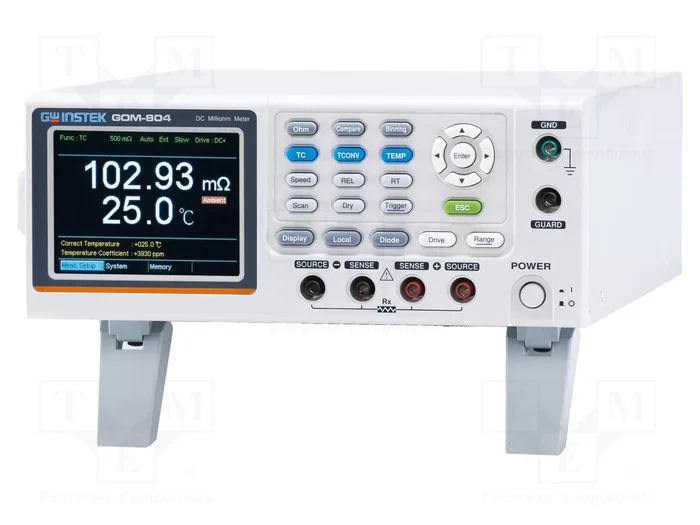 GW INSTEK GOM-804 Miliohmímetro con Pantalla LCD TFT de 3,5 pulg. GW INSTEK GOM-804 Miliohmímetro con Pantalla LCD TFT de 3,5 pulg.