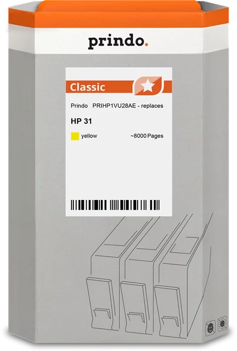 Prindo Cartucho de tinta amarillo PRIHP1VU28AE Classic Prindo Cartucho de tinta amarillo PRIHP1VU28AE Classic
