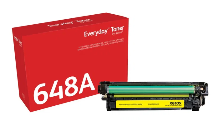 Xerox 006R03677 Toner Remanufacturado CE262A Amarillo Compatible para HP LaserJet Enterprise Color CP4025 y CP4525 - Cartucho de Tóner de Color