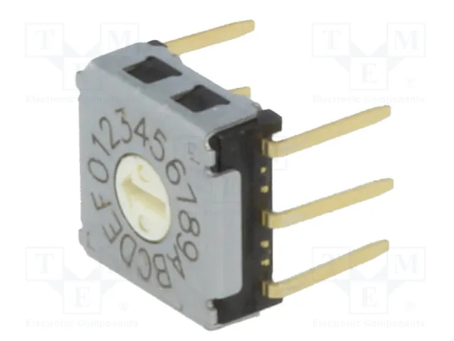 Aratas (Formerly Omron Components) Conmutador de código HEX/BCD 16 posiciones THT