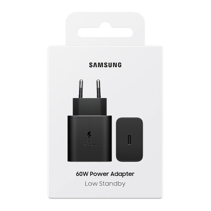 Samsung EP-T6010NBEGWW Cargador 60 W Negro USB-C para Smartphone y Portátil
