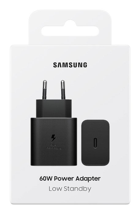 Samsung EP-T6010NBEGWW Cargador 60 W Negro USB-C para Smartphone y Portátil
