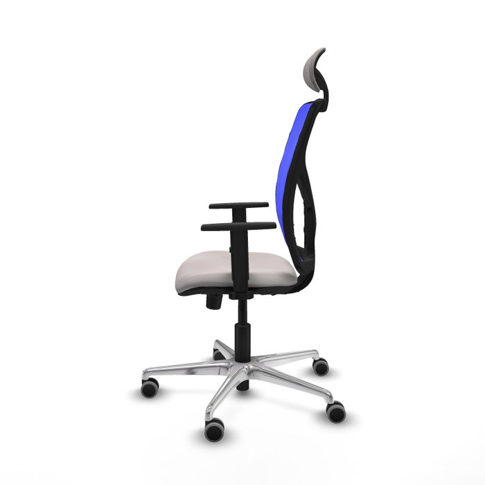 PIQUERAS Y CRESPO Silla de oficina Motilla Blanco y Azul PIQUERAS Y CRESPO Silla de oficina Motilla Blanco y Azul
