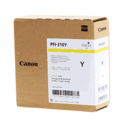 Canon Tinta PFI-310Y / Ref. 2362C001, Color Amarillo, para Impresoras Canon de Inyección de Tinta
