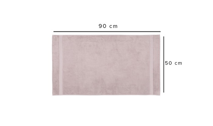 Mijölnir Toalla de Manos Rosa 50x90 cm Algodón y Bambú 550 gr/m² Suave y Absorbente para Baño de Lujo