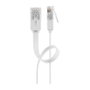 Goobay Cable de parcheo RJ45 CAT.6 U/UTP plano, 10 metros, blanco