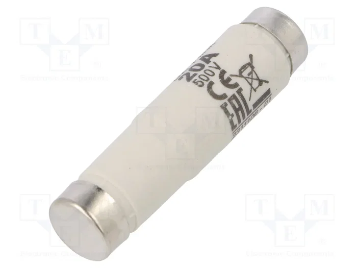 ETI POLAM Fusible de cartucho DI de cerámica 20A 500VAC/500VDC rápido ETI POLAM Fusible de cartucho DI de cerámica 20A 500VAC/500VDC rápido