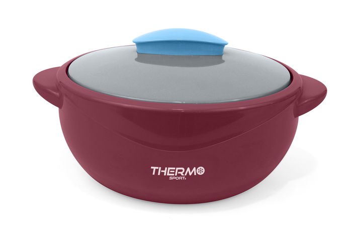 Thermosport Termo para Alimentos de Plástico 1800 ml con Dimensiones 25 x 20 x 10.5 cm (12 Unidades)