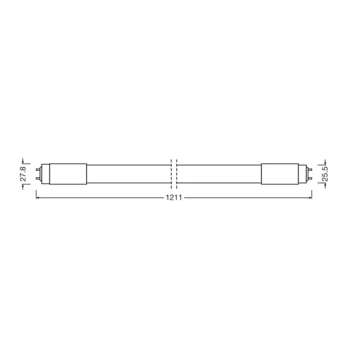 Ledvance Tubo LED T8 14W 1900lm 3000K Cálido para Reemplazo Fluorescente, G13 IP20 con Balasto Electrónico