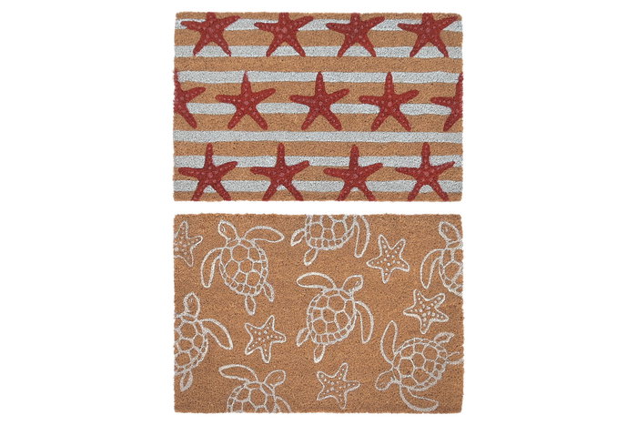 DKD Home Decor Felpudo Mediterraneo Natural Rojo Fibra Coco Goma 40 x 60 x 1.5 cm (6 Unidades) DKD Home Decor Felpudo Mediterraneo Natural Rojo Fibra Coco Goma 40 x 60 x 1.5 cm (6 Unidades)