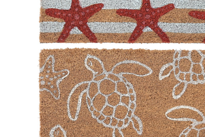 DKD Home Decor Felpudo Mediterraneo Natural Rojo Fibra Coco Goma 40 x 60 x 1.5 cm (6 Unidades) DKD Home Decor Felpudo Mediterraneo Natural Rojo Fibra Coco Goma 40 x 60 x 1.5 cm (6 Unidades)