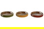 DKD Home Decor Sai white 23 Bandeja Colonial Verde Amarillo Mango 30 x 5 x 30 cm (3 Unidades)
