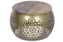 DKD Home Decor Mesa Centro Oriental Dorado Marron 59 x 40 x 59 cm