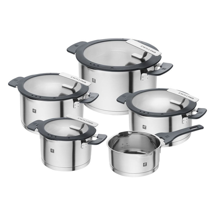 Zwilling Simplify Juego de ollas de 5 piezas en acero inoxidable Zwilling Simplify Juego de ollas de 5 piezas en acero inoxidable