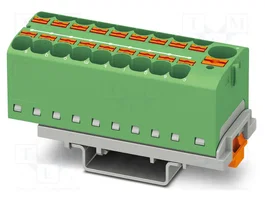 PHOENIX CONTACT PTFIX 10/18X4-NS35 GN Conector de carril 19 bornas