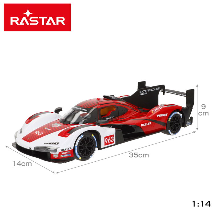 RASTAR Coche RC Porsche 9 escala 1:14