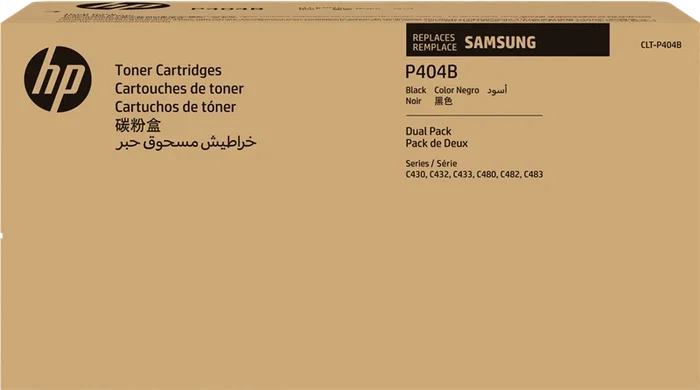 Samsung CLT-P404B Multipack Negro Paquete 2 Tóner 2x1500 Páginas 3000 Original Samsung CLT-P404B Multipack Negro Paquete 2 Tóner 2x1500 Páginas 3000 Original