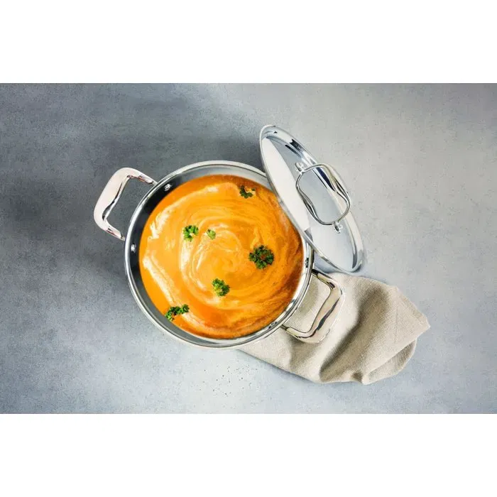 Cosy & Trendy COS5400586934709 Cacerola Acero Inoxidable Ø24 cm 7,14 L Apta Inducción