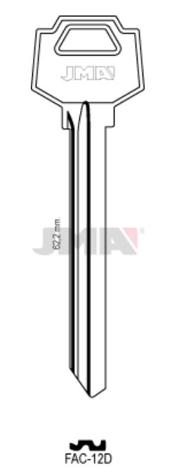 JMA Llaves Tipo C MOD:FAC-12D Largo Especial (Caja de 50) JMA Llaves Tipo C MOD:FAC-12D Largo Especial (Caja de 50)