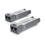 Ubiquiti Networks UACC-OM-MM-10G-D-2 Transceptor SFP+ Fibra Óptica Multi-Modo 10G 850nm LC 300m, Paquete de 2 Unidades