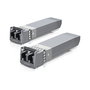Ubiquiti Networks UACC-OM-MM-10G-D-2 Transceptor SFP+ Fibra Óptica Multi-Modo 10G 850nm LC 300m, Paquete de 2 Unidades
