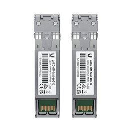 Ubiquiti Networks UACC-OM-MM-10G-D-2 Transceptor SFP+ Fibra Óptica Multi-Modo 10G 850nm LC 300m, Paquete de 2 Unidades
