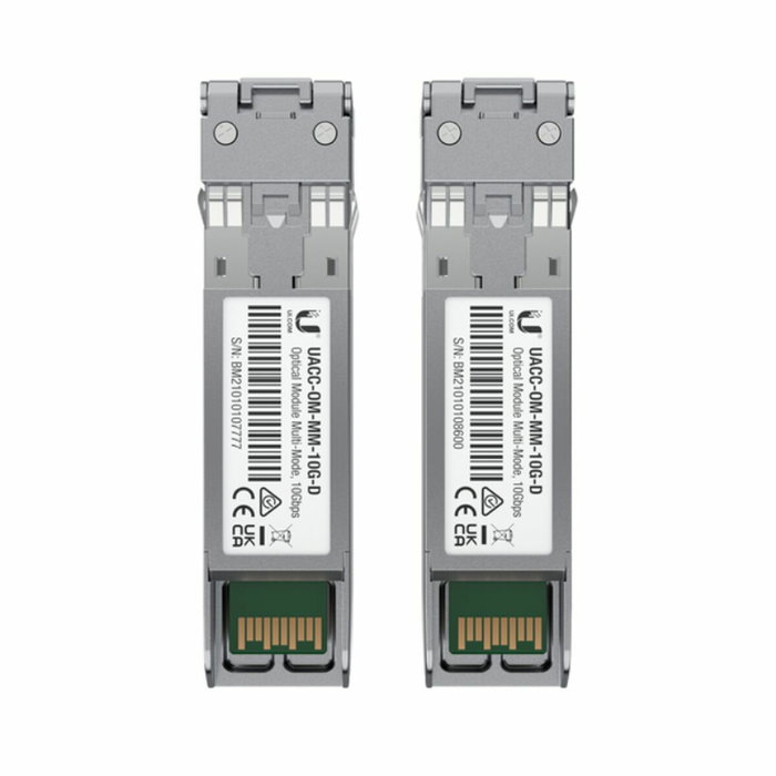 Ubiquiti UACC-OM-MM-10G-D-2 Módulo transceptor de fibra óptica multimodo 10G (Pack de 2) Ubiquiti UACC-OM-MM-10G-D-2 Módulo transceptor de fibra óptica multimodo 10G (Pack de 2)
