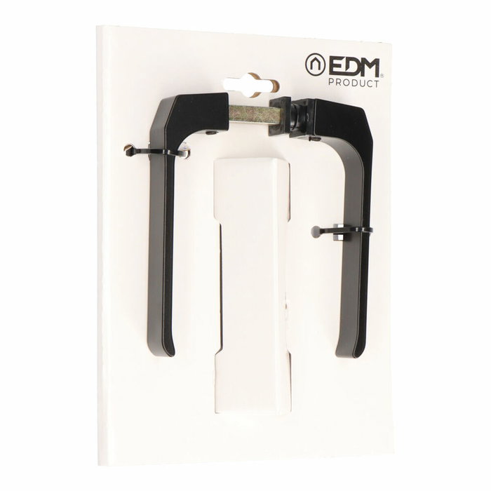 Edm Juego de manilla modelo 702 de aluminio acabado negro 32 mm