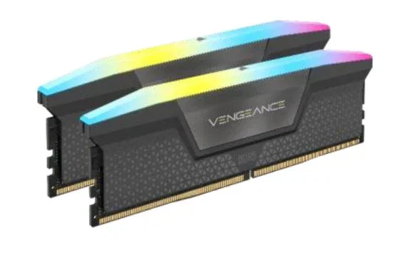Corsair Vengeance RGB CMH64GX5M2D6000Z40 64 GB (2x32 GB) DDR5 6000 MT/s CL40 Gris Corsair Vengeance RGB CMH64GX5M2D6000Z40 64 GB (2x32 GB) DDR5 6000 MT/s CL40 Gris
