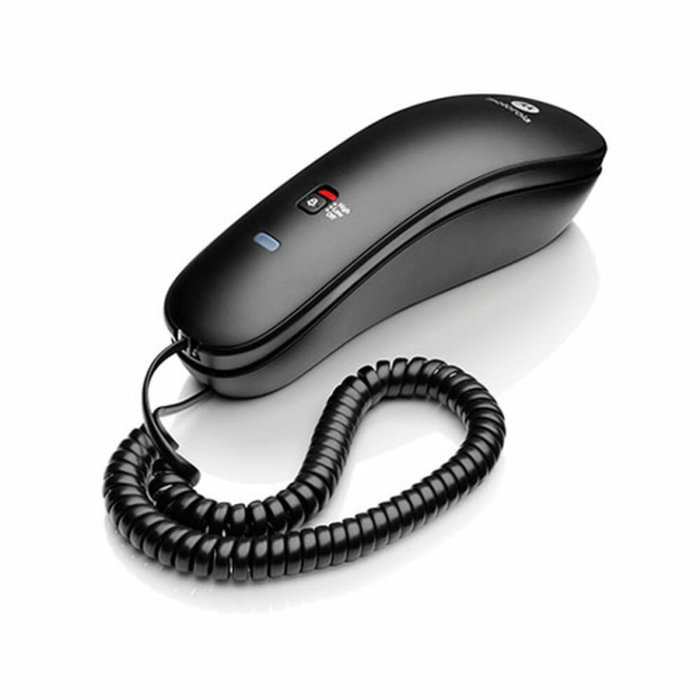Motorola CT50 Teléfono Fijo Inalámbrico Negro con Indicador Visual de Llamadas y 10 Memorias