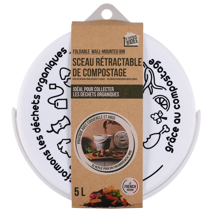 Je cherche une Idee Cubo Compost Plegable con Tapa 5 L para Cocina y Restos Orgánicos