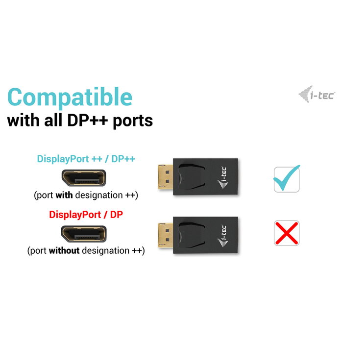 I-tec Adaptador DisplayPort a HDMI Pasivo 4K/30Hz Negro