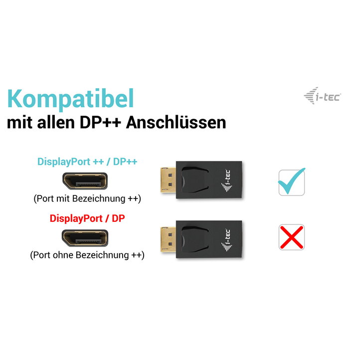 I-tec Adaptador DisplayPort a HDMI Pasivo 4K/30Hz Negro