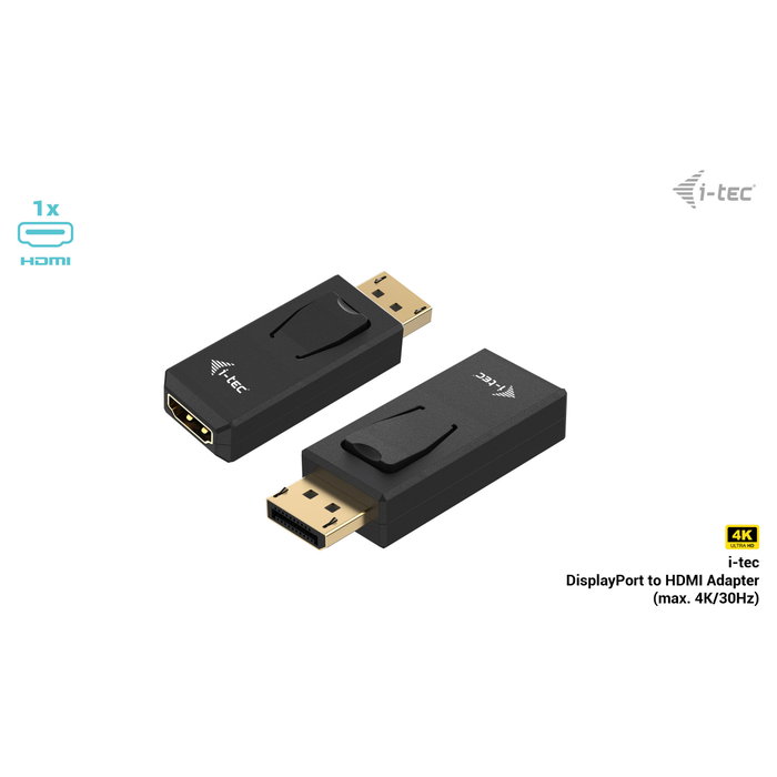 I-tec Adaptador DisplayPort a HDMI Pasivo 4K/30Hz Negro