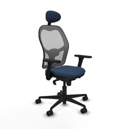 PIQUERAS Y CRESPO Silla de oficina Jorquera Sincro Azul marino y Gris