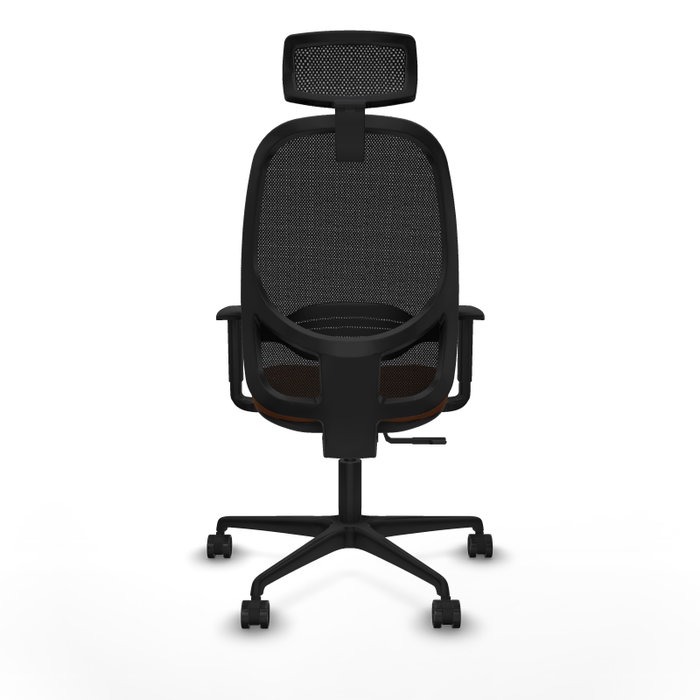 PIQUERAS Y CRESPO Silla de oficina Cilanco con mecanismo Sincro, Marrón y Negro