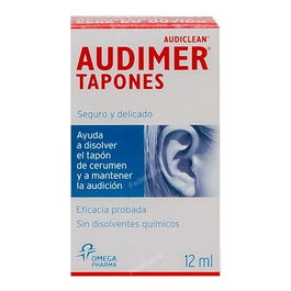 AUDIMER Tapones auditivos para agua, cera y ruido 12 ml