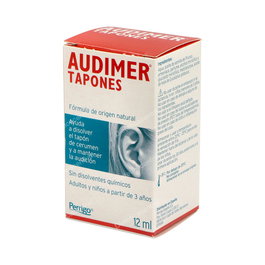 AUDIMER Tapones auditivos para agua, cera y ruido 12 ml