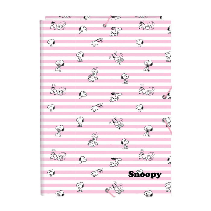 Safta Carpeta de Cartón Snoopy con Gomas y Solapas Folio