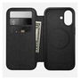 Nomad Modern Leather Folio para iPhone 17 - Negro